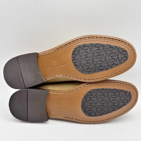 Martin Dingman Mens Addison Loafers US 8 EU 41 Tan Suede Water Repellent NIB - Picture 12 of 13